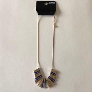a.n.a A New Approach gold and blue necklace - New
